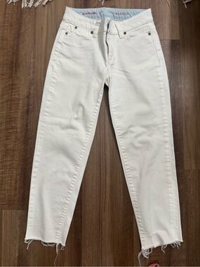 Talbots Women's Off-White Boyfriend Jeans